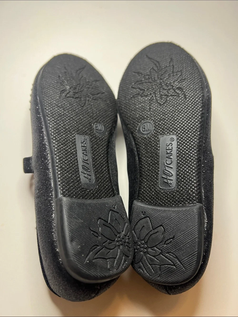 Hot Cakes Toddler Girls Lil Gusto Black Rhinestone Sparkly Dress Shoes Size 8M
